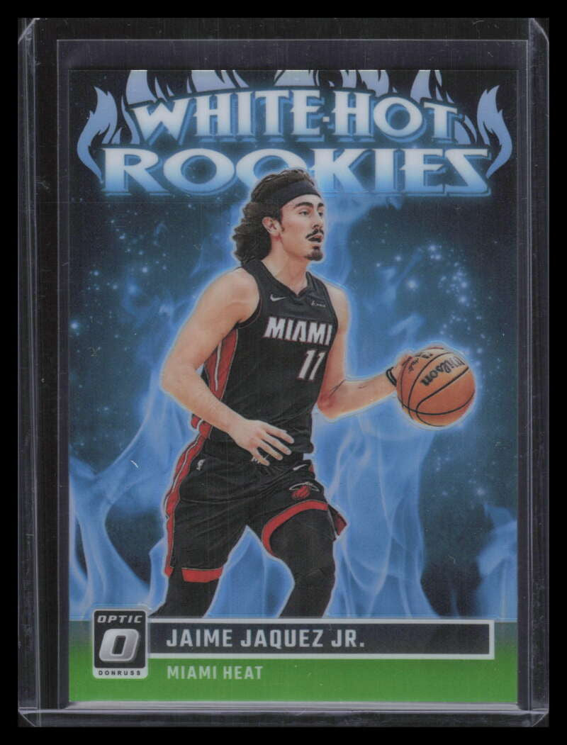 2023-24 Donruss Optic White Hot Rookies Lime Green Jaime Jacquez Rookie 85/149