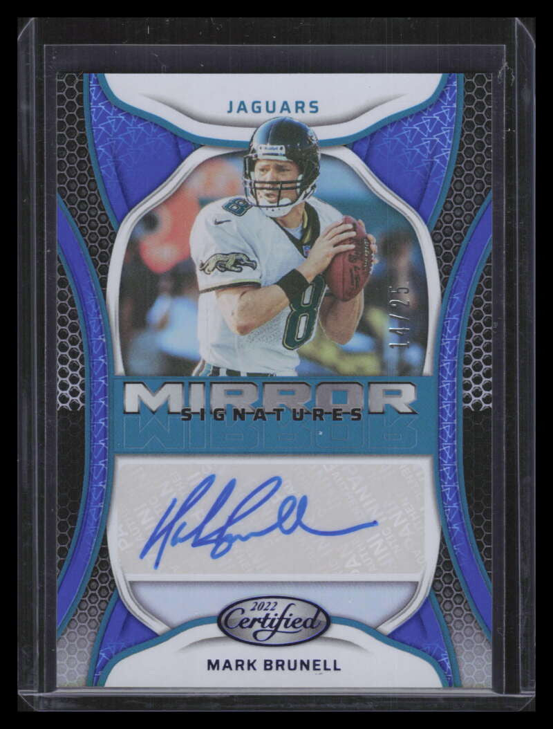2022 Certified Mirror Signatures Blue 73 Mark Brunell Auto 14/25