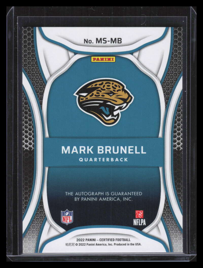 2022 Certified Mirror Signatures Blue 73 Mark Brunell Auto 14/25