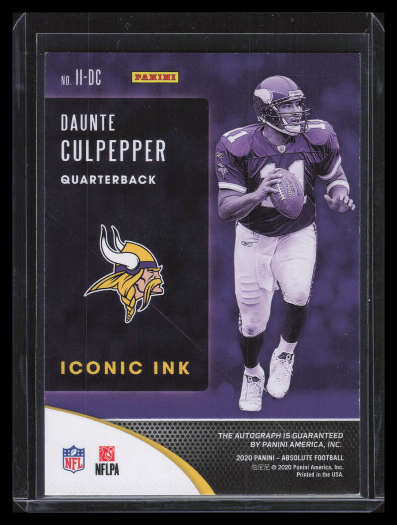 2020 Absolute Iconic Ink 23 Daunte Culpepper Auto 32/99