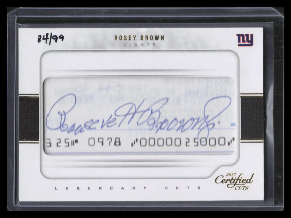 2017 Certified Cuts Legendary Cuts 17 Rosey Brown Cut Auto 84/99