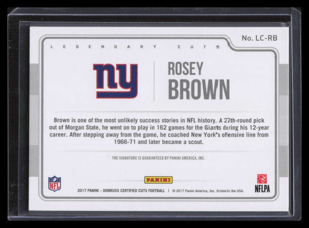 2017 Certified Cuts Legendary Cuts 17 Rosey Brown Cut Auto 84/99