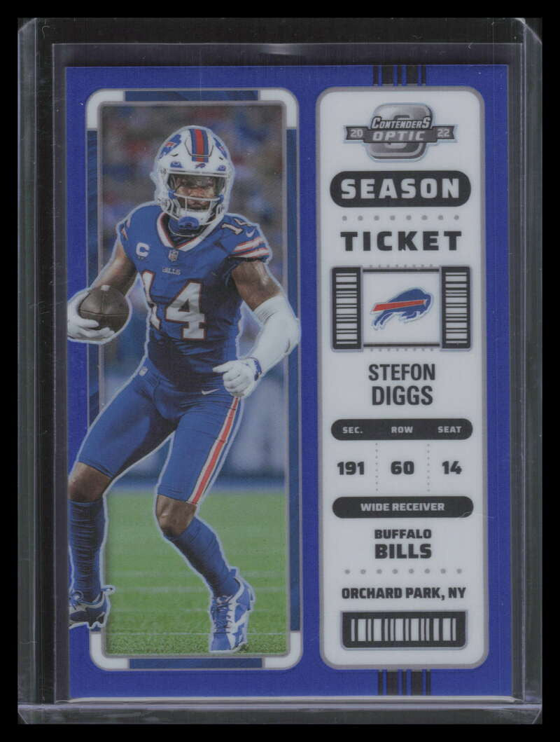 2022 Panini Contenders Optic Blue 7 Stefon Diggs 88/99