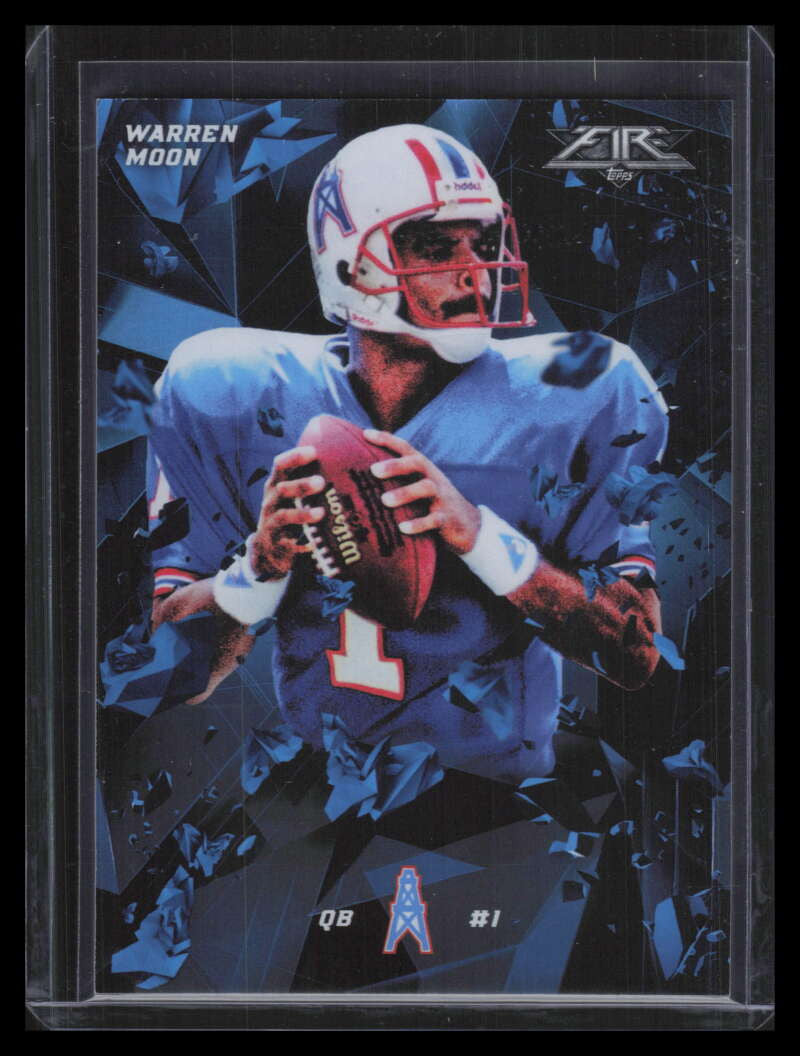 2015 Topps Fire Blue 85 Warren Moon 23/99