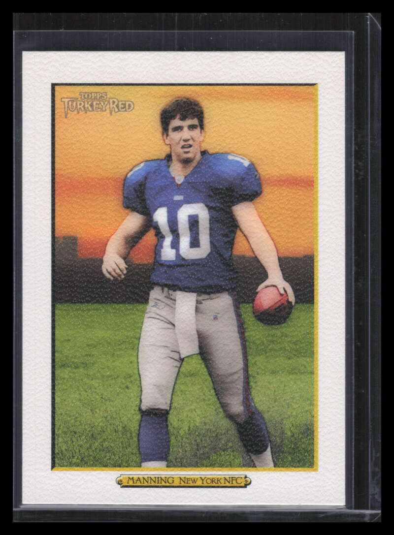 2005 Topps Turkey Red White 1b Eli Manning Ad Back