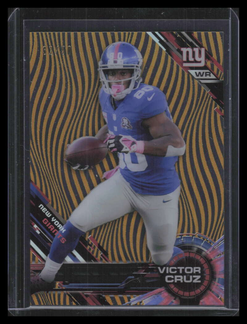 2015 Topps High Tek Gold Rainbow Diffractor 110 Victor Cruz 32/50