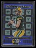 2022 Panini Contenders Optic Winning Tickets Blue 5 Aaron Rodgers 53/99