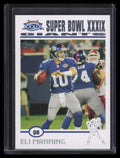 2005 Topps Super Bowl XXXIX Card Show Promos 3 Eli Manning 899/1000