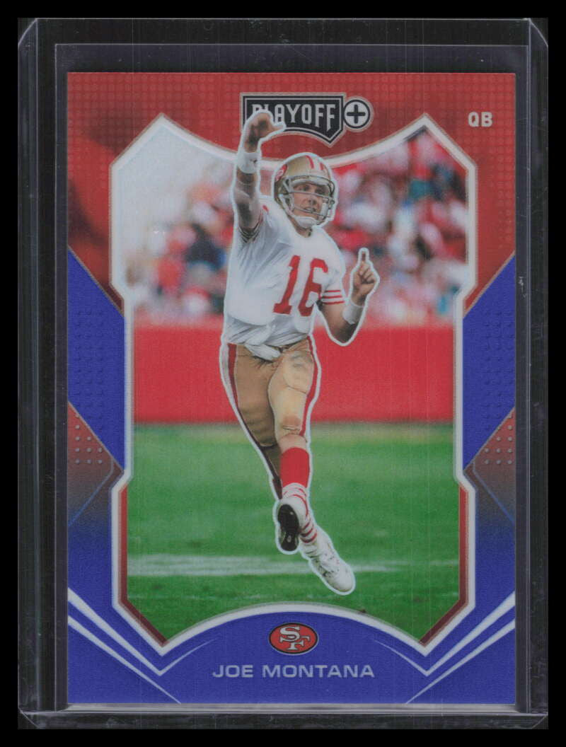 2021 Playoff Plus Blue 194 Joe Montana 12/50
