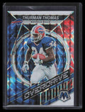 2022 Panini Mosaic Overdrive Mosaic White Refractor 14 Thurman Thomas 8/25