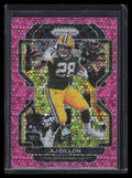 2021 Panini Prizm Prizms No Huddle Pink Refractor 140 A. J. Dillon 4/15