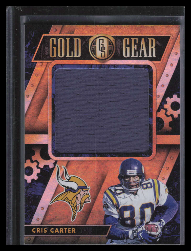 2018 Panini Gold Standard Gold Gear 1 Cris Carter Jumbo Jersey 20/125