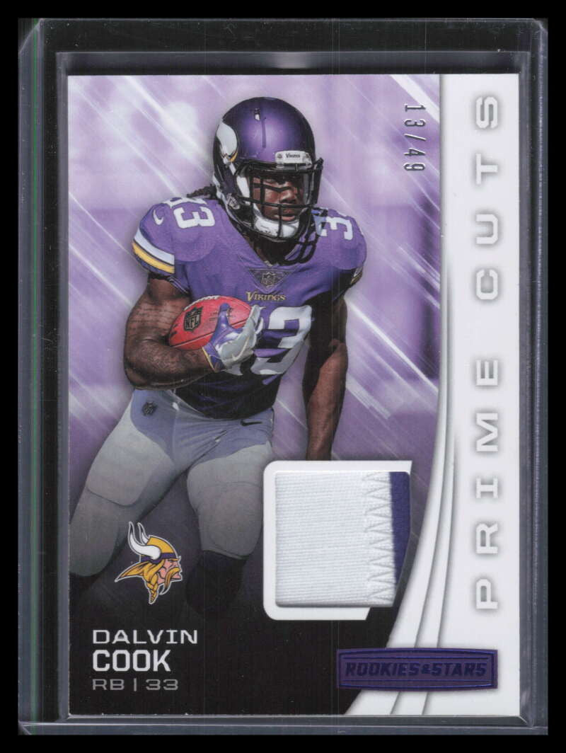 2017 Rookies and Stars Prime Cuts 8 Dalvin Cook Rookie Patch 13/49