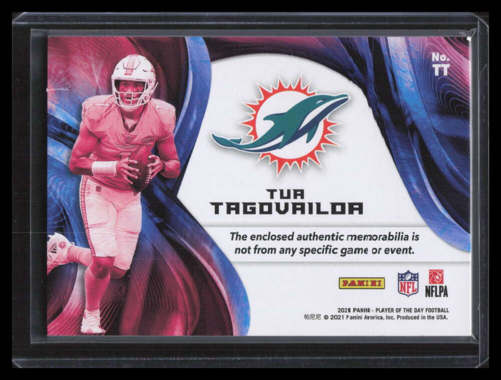 2021 Panini Player of the Day Memorabilia TT Tua Tagovailoa Jumbo Jersey 54/99