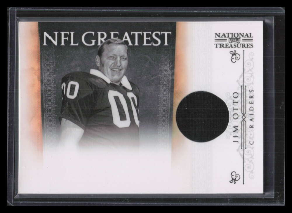 2010 Playoff National Treasures NFL Greatest Materials 31 Jim Otto Jersey 33/99