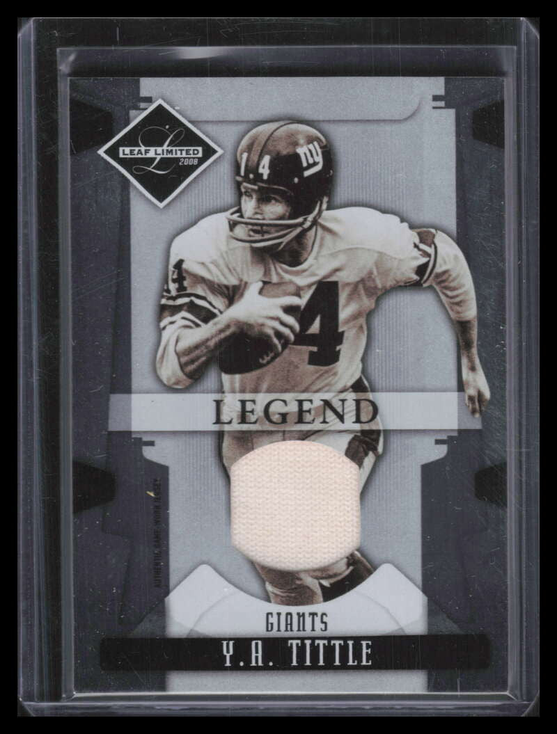2008 Leaf Limited Threads 199 Y. A. Tittle Jersey 32/100