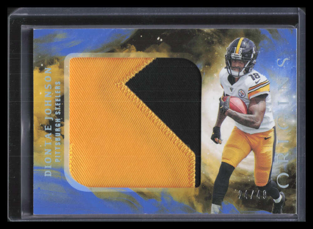 2019 Panini Origins Jumbo Jerseys Blue 18 Diontae Johnson Rookie Patch 24/49