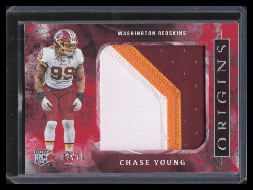 DELETE 152410 2020 Panini Origins Rookie Jerseys Red 14 Chase Young Rookie Jumbo Patch 32/75