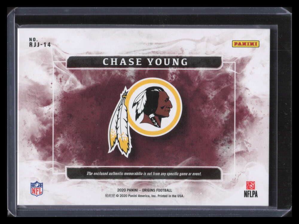 DELETE 152410 2020 Panini Origins Rookie Jerseys Red 14 Chase Young Rookie Jumbo Patch 32/75