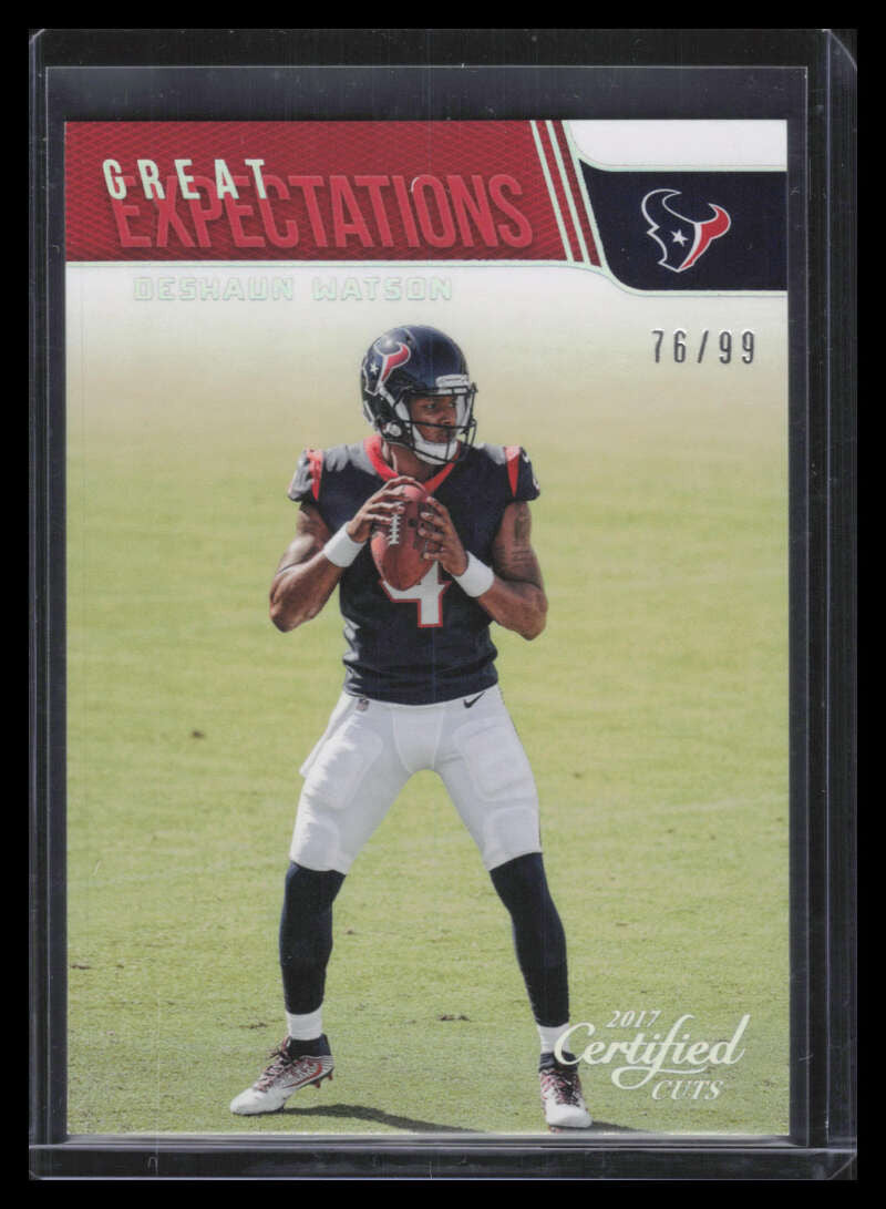 2017 Certified Cuts Great Expectations Silver 2 Deshaun Watson Rookie 76/99