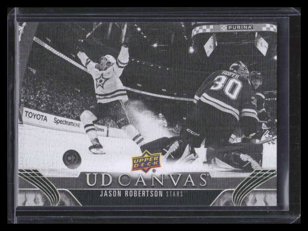 2023-24 Upper Deck Canvas Black and White c350 Jason Robertson