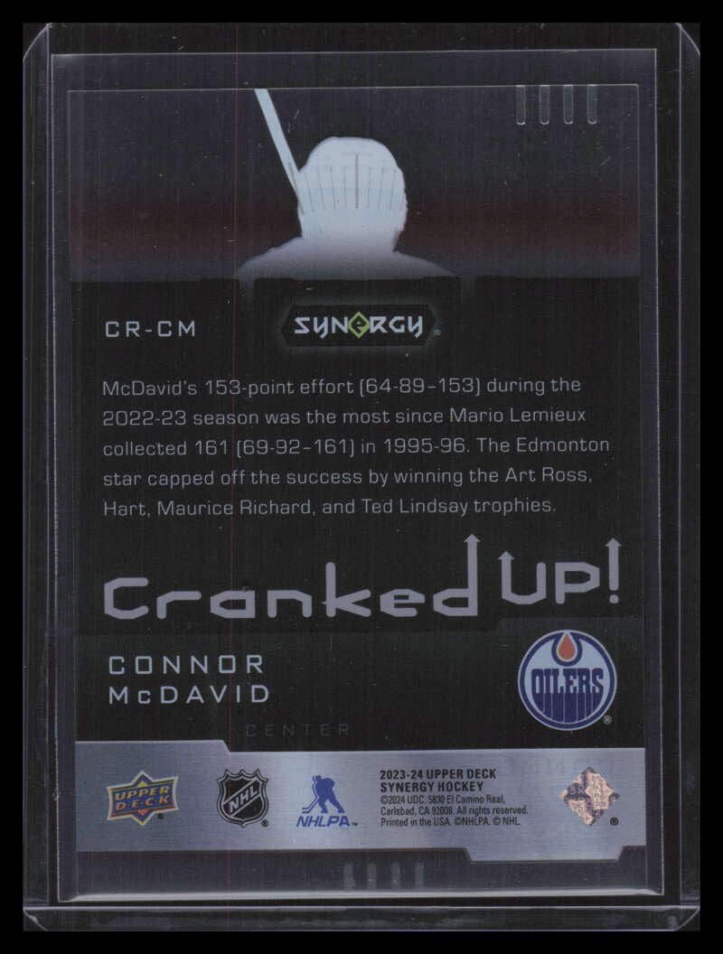 2023-24 Synergy Cranked Up Red CRCM Connor McDavid 254/599