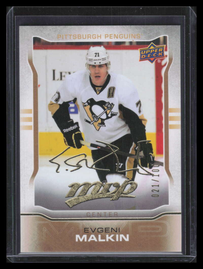 2014-15 Upper Deck MVP Gold Script 207 Evgeni Malkin 21/100