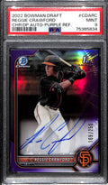 2022 Bowman Chrome Purple Refractor Reggie Crawford Rookie Auto 169/250 PSA 9