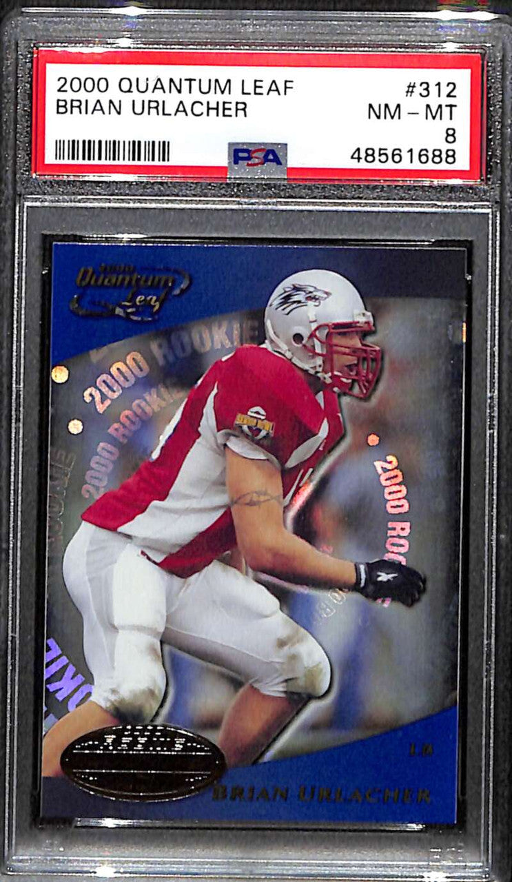 2000 Quantum Leaf 312 Brian Urlacher Rookie PSA 8 NM-MT