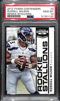 2012 Panini Contenders Rookie Stallions 9 Russell Wilson Rookie PSA 10 GEM MT