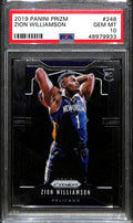 2019-20 Panini Prizm 248 Zion Williamson Rookie PSA 10 GEM MT