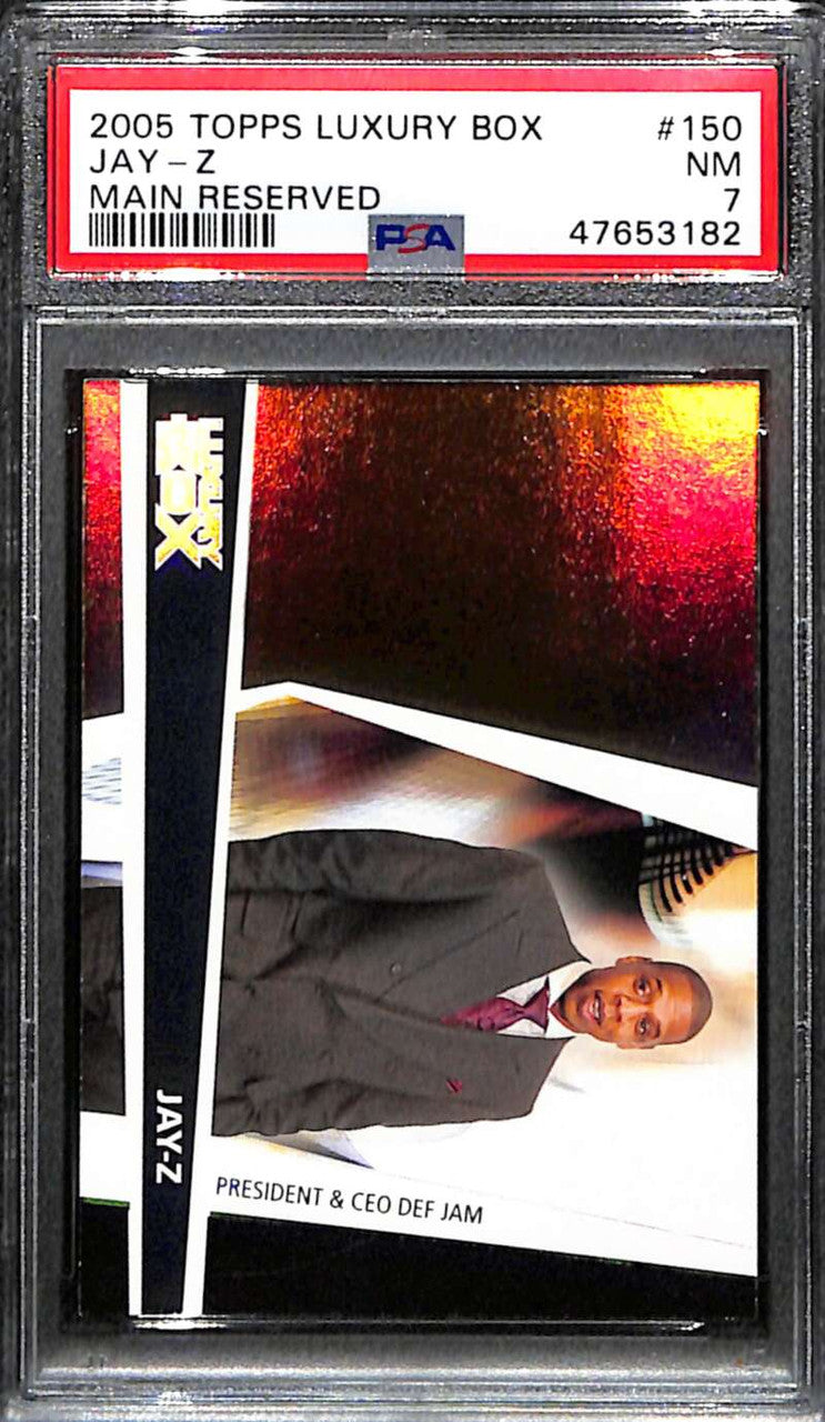 2005-06 Topps Luxury Box Main Reserved 150 Jay-Z Rookie 72/100 PSA 7 NM