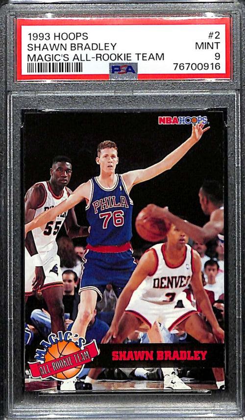 1993-94 Hoops Magic's All-Rookies 2 Shawn Bradley Rookie PSA 9 MINT