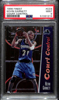 SOLD 152871 1998-99 Finest Court Control cc6 Kevin Garnett 6/750 PSA 9 MINT