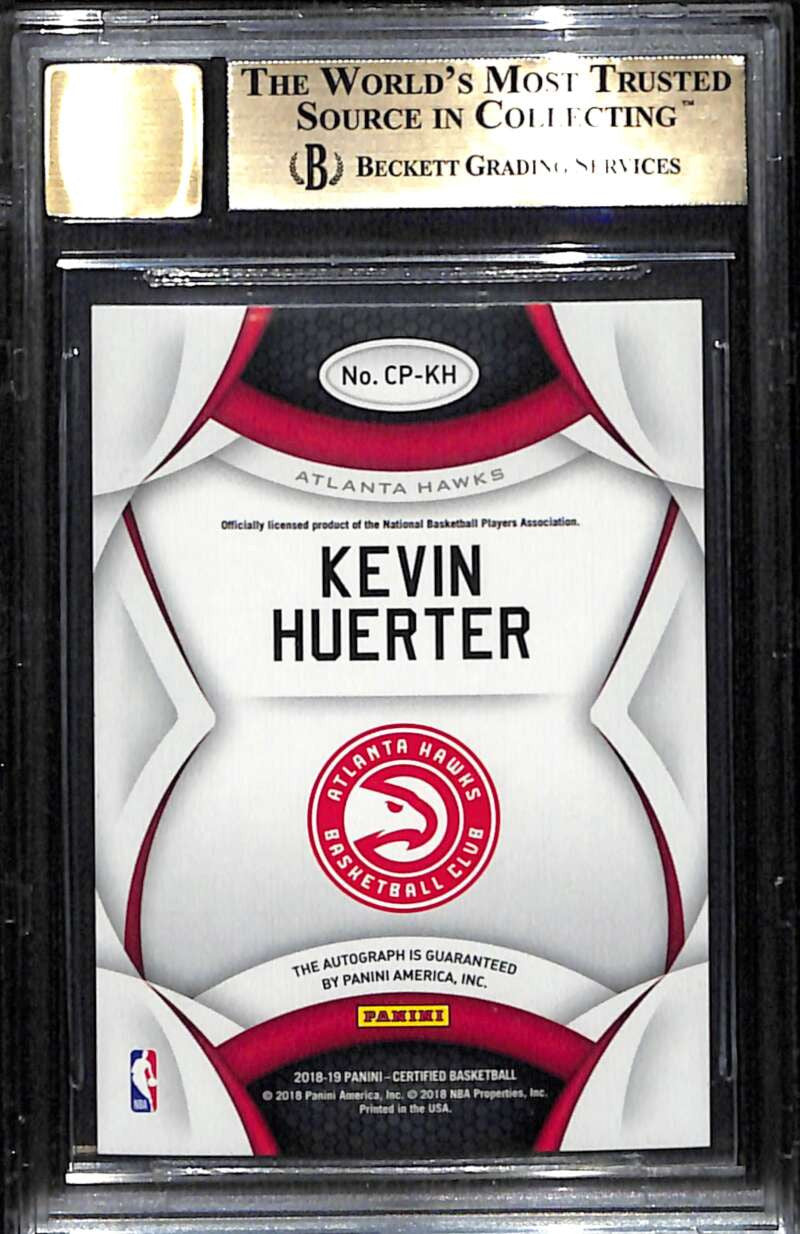 2018-19 Certified Potential Autographs Kevin Huerter Rookie Auto 5/5 BGS 9.5 10