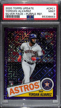 SOLD 152987 2020 Topps '85 Silver Pack Chrome Purple Refractor Yordan Alvarez RC 4/75 PSA 9