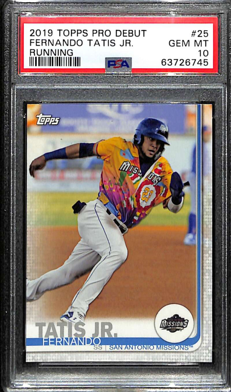 2019 Topps Pro Debut Image Variations 25 Fernando Tatis Jr. Running PSA 10 GEM