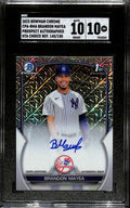 2023 Bowman Chrome HTA Choice Refractor Brando Mayea Rookie Auto 145/150 SGC 10