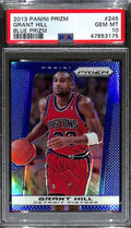 2013-14 Panini Prizm Prizms Blue Refractor 245 Grant Hill PSA 10 GEM MT