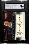 2008 Donruss Legends Certified Cuts Dick Vitale Slap A Lapper Auto 4/10 SGC 9 MT
