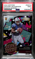 2023 Certified Radical Rookies 14 Anthony Richardson Rookie PSA 9 MINT
