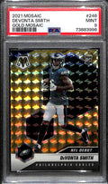 2021 Panini Mosaic Mosaic Gold Refractor 246 DeVonta Smith DEB Rookie 1/10 PSA 9