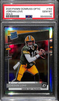 2020 Donruss Optic Holo Refractor 154 Jordan Love RR Rated Rookie PSA 10 GEM MT