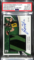 2020 Immaculate Collegiate Silver 104 Justin Herbert RC Patch Auto /49 PSA 6 10