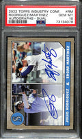 2022 Topps Industry Conference Edgar Martinez Julio Rodriguez RC Auto PSA 10