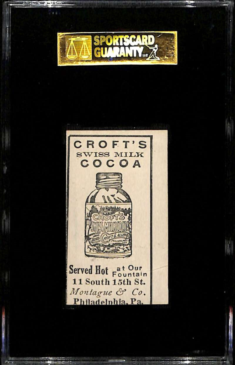 1909 e92-2 Croft's Candy 21 Larry Doyle Throwing SGC 80 EX/NM 6