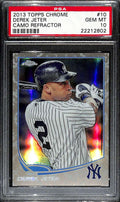 SOLD 153260 2013 Topps Chrome Camo Refractor 10 Derek Jeter 6/15 PSA 10 GEM MT