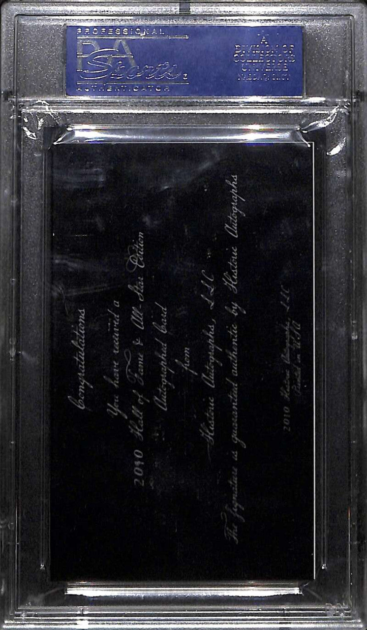 SOLD 153274 2010 Historic Autographs Hall of Fame All-Star Edition Edd Roush PSA/DNA Auto