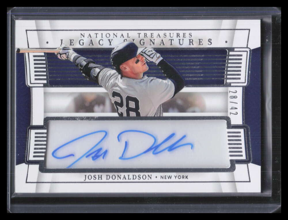 2022 Panini National Treasures Legacy Signatures 34 Josh Donaldson Auto 28/42