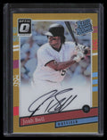 2017 Donruss Optic Rated '91 Retro Signatures Gold Josh Bell Rookie Auto 3/5
